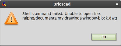 Changing the Environment - Customizing BricsCAD<sup>®</sup> -shell fail