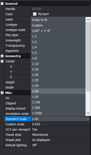 Viewports - Paper Space in BricsCAD- scale factor