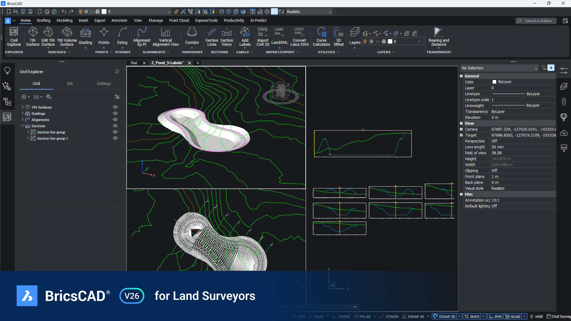 BricsCAD V26 For Land Surveyors Hero image 1920x1080 No logo