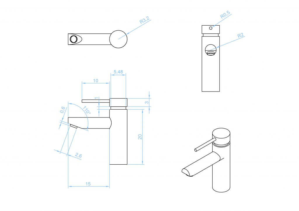 2D, 3D, BIM - 6 The Bathroom Part 2 - The Sink- tap-01-1024x724