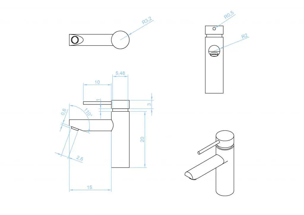 2D, 3D, BIM - 6 The Bathroom Part 2 - The Sink- tap-01-1024x724