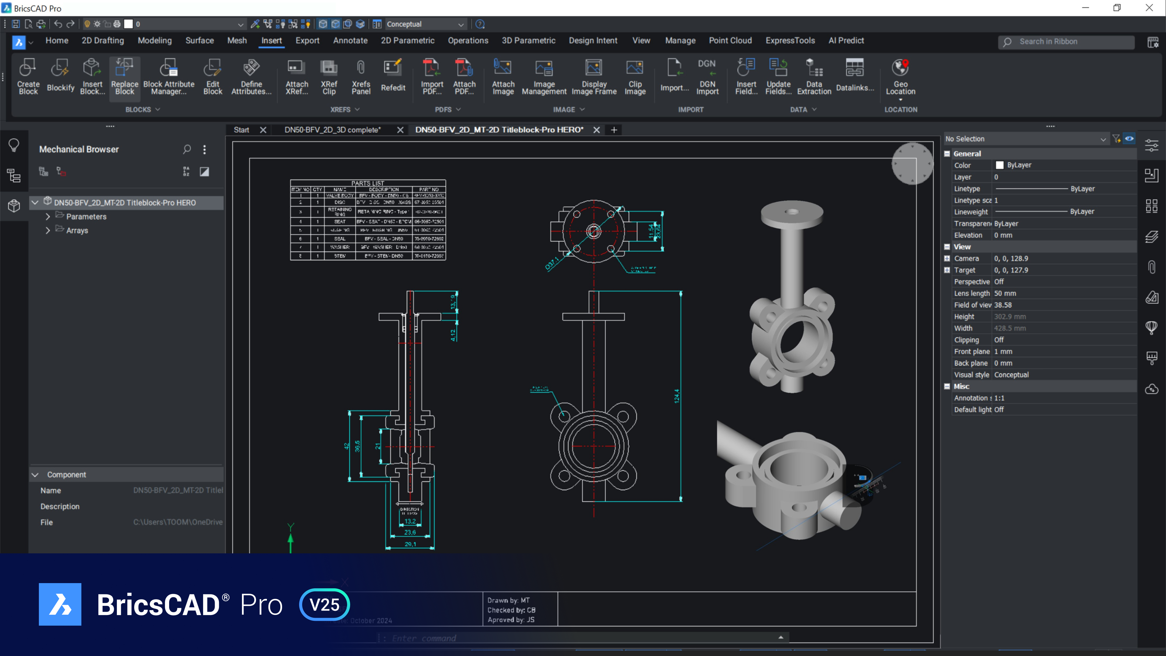 BricsCAD<sup>®</sup> Pro V25:スマートで使いやすいプロフェッショナルCADソフトウェア