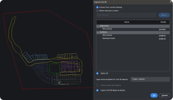 Work with Autodesk® Civil 3D data Work with Autodesk® Civil 3D data