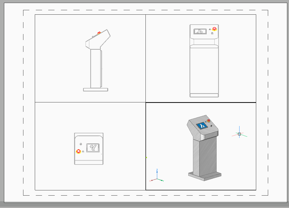 Viewports - Paper Space in BricsCAD- viewports