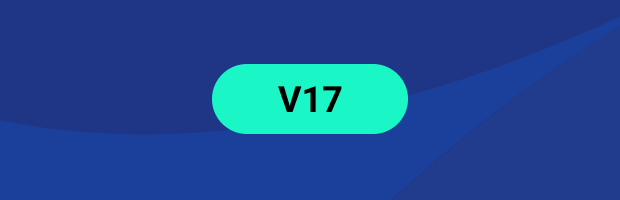 New in V17 badge
