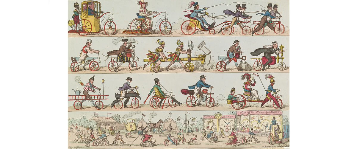 The first bicycles