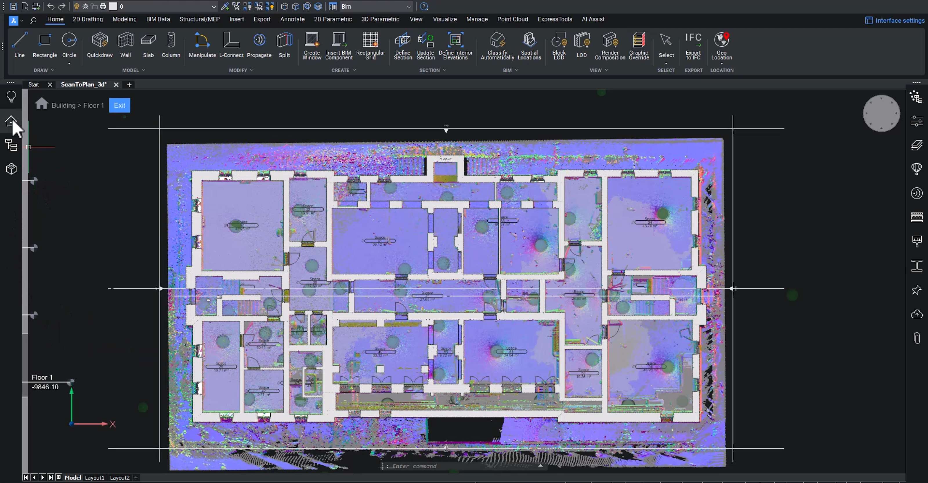 BIM interactive image