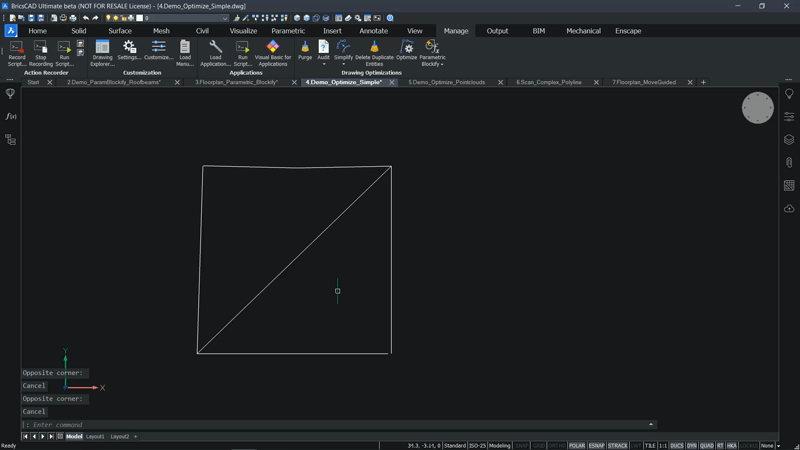 Optimization tools - New for BricsCAD V21- optimize 2