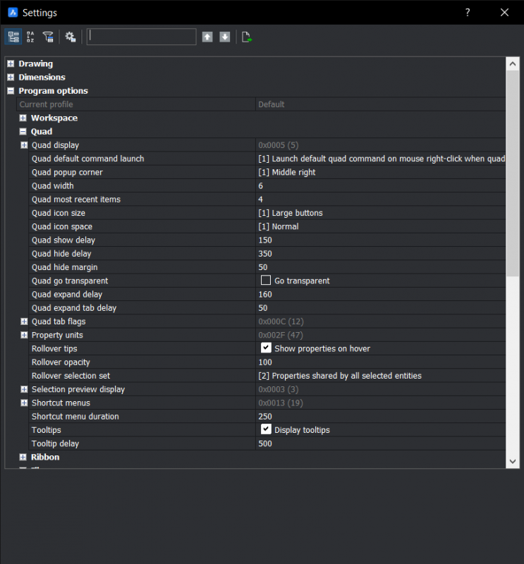 Speed Up Your CAD Workflow With The Quad- settings-2-743x800