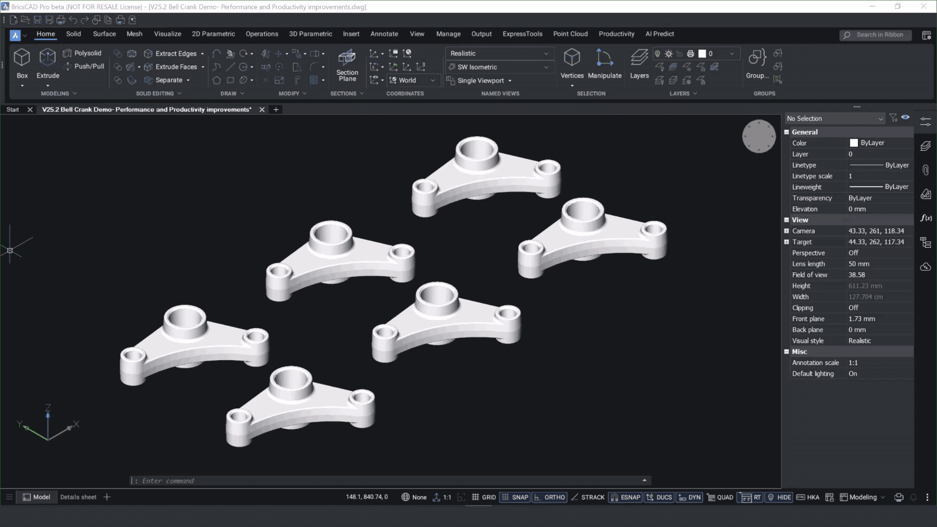 V25.2 BricsCAD Pro RTISOLATIONSELECTION