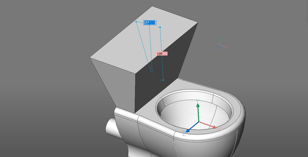 2D, 3D, BIM - 7 The Bathroom Part 3 - The toilet- 17 extrude