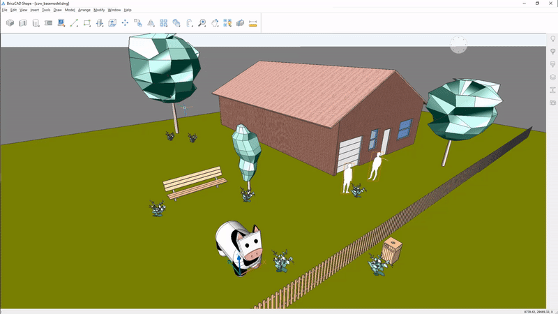 Transform in BricsCAD Shape – Joachim’s Journey -move