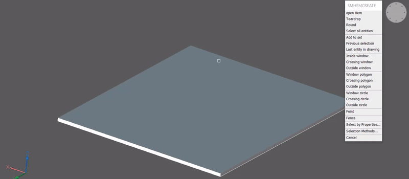 Sheet Metal - New for BricsCAD Mechanical V20- multiple hem 2