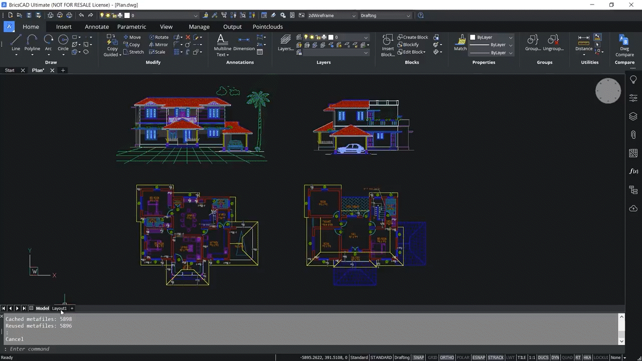 Printing 2D drawings and 3D models in BricsCAD 3.46-3.50
