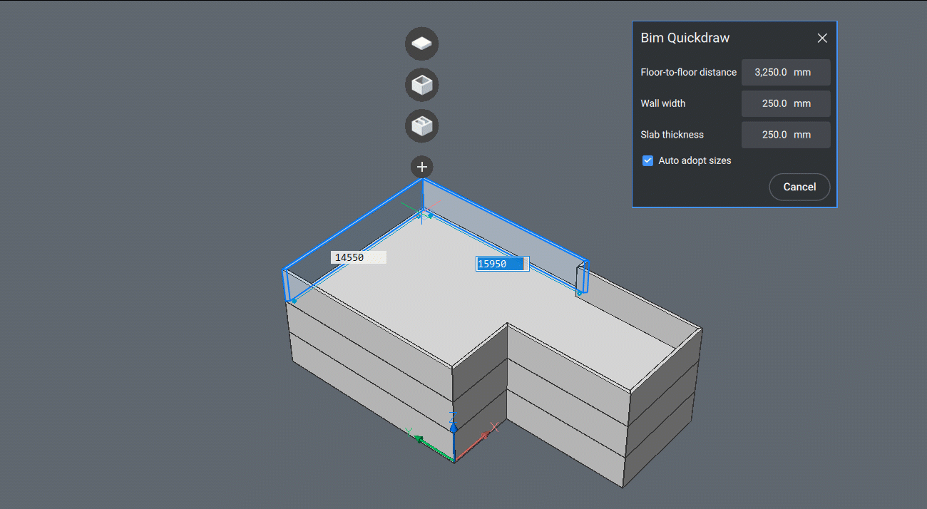 BIMQUICKDRAW in BricsCAD BIM