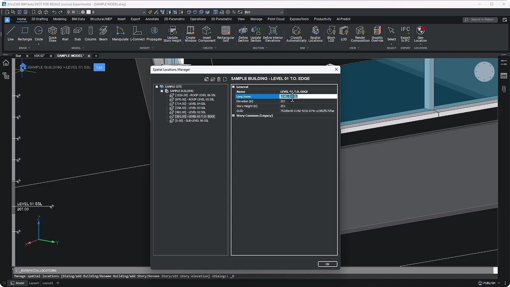 spatial locations manager rename