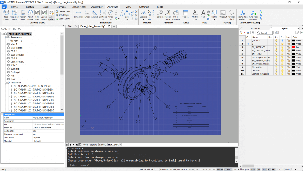 How to Create a “Blueprint” in BricsCAD- blue background-1024x578