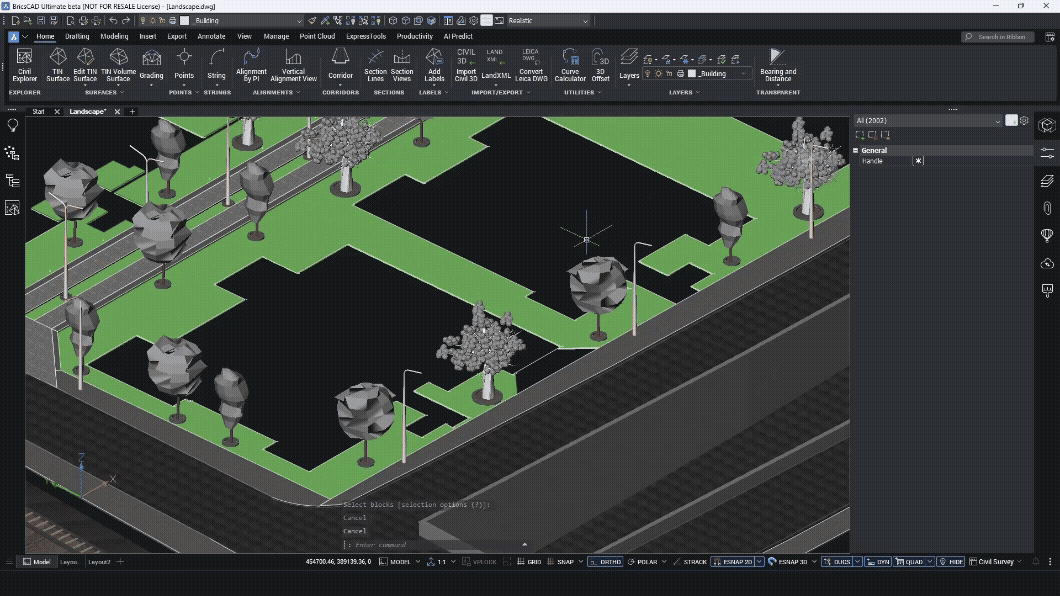 Civil Points Creation BricsCAD V26 Gif Civil Points Creation BricsCAD V26 Gif