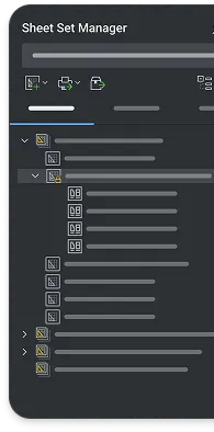 BricsCAD Sheet Set Manager Planverwaltung