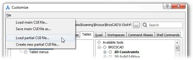 Mouse, Double-click & Tablet Buttons - Customizing BricsCAD<sup>®</sup> - P12- 29