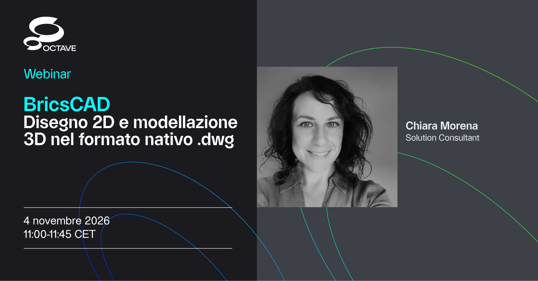Disegno 2D e modellazione 3D nel formato nativo .dwg