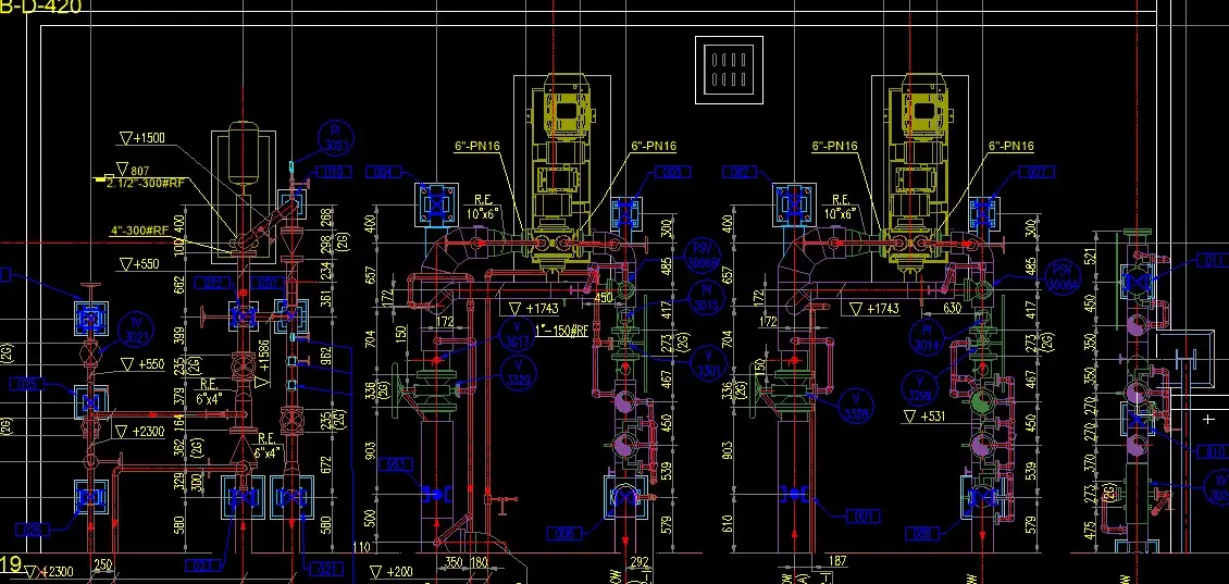 플랜트 엔지니어링을 위한 2D CAD