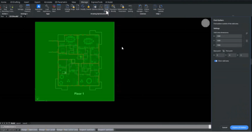 BricsCADv23の外れ図形を見つける - 有効な領域