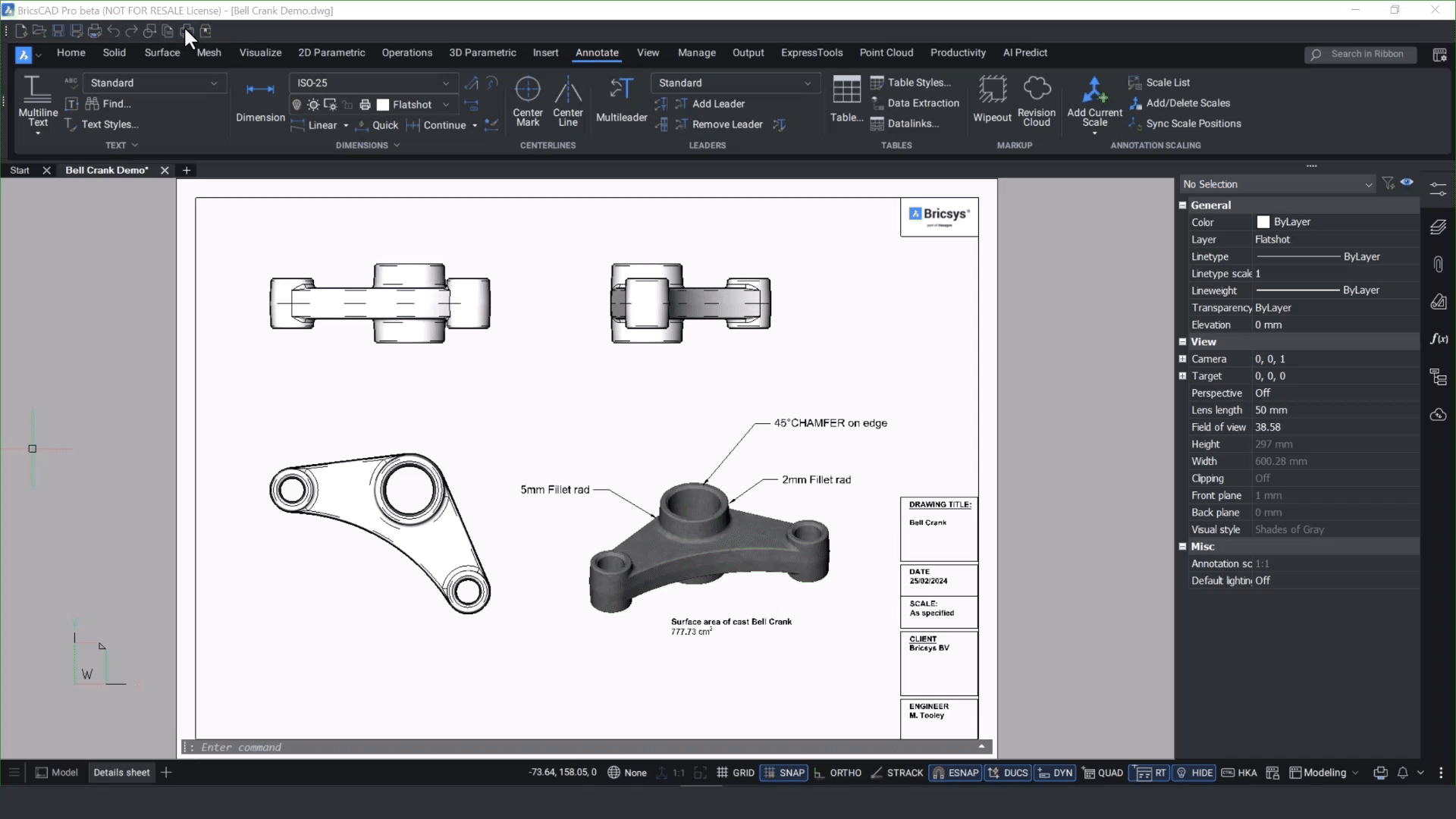 Sheet Set Manager BricsCAD V25.2