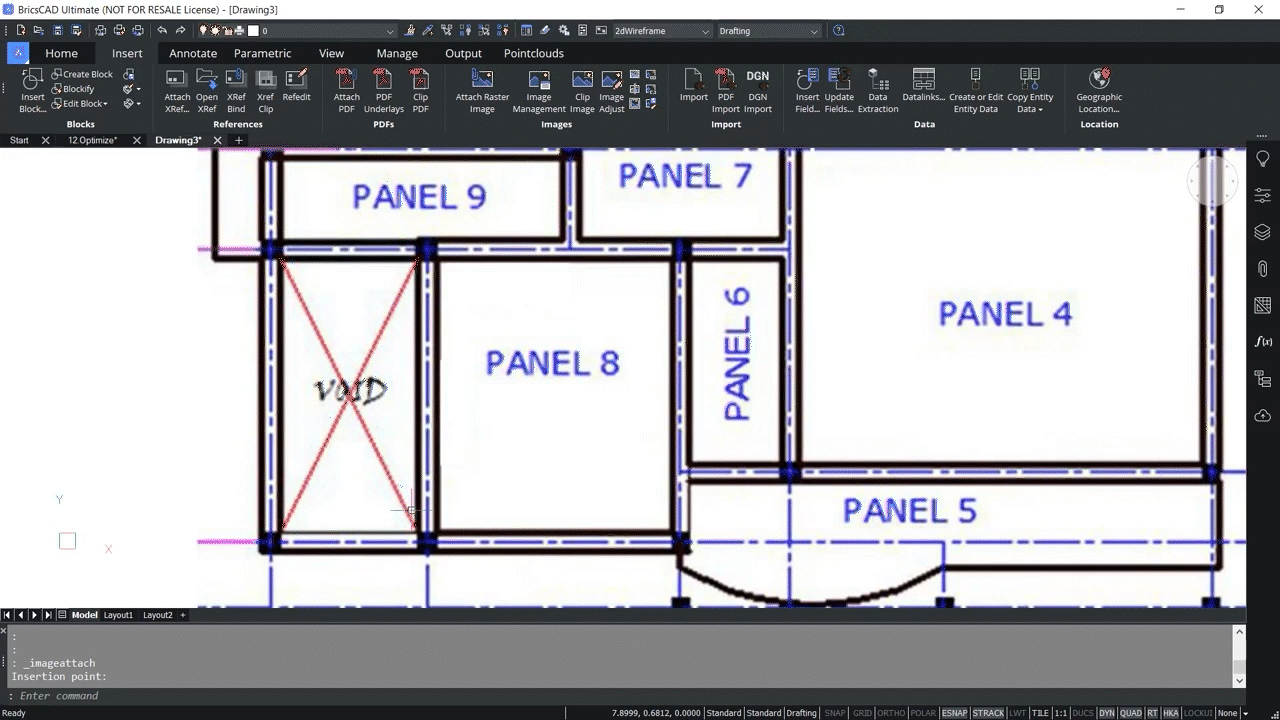 How to use OPTIMIZE 2D command in BricsCAD 1,11-1,13