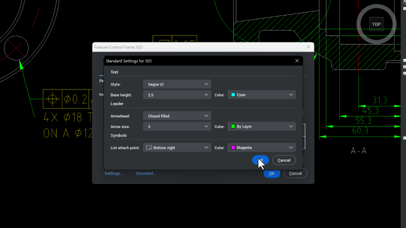 Control styling of manufacturing drawings Control styling of manufacturing drawings