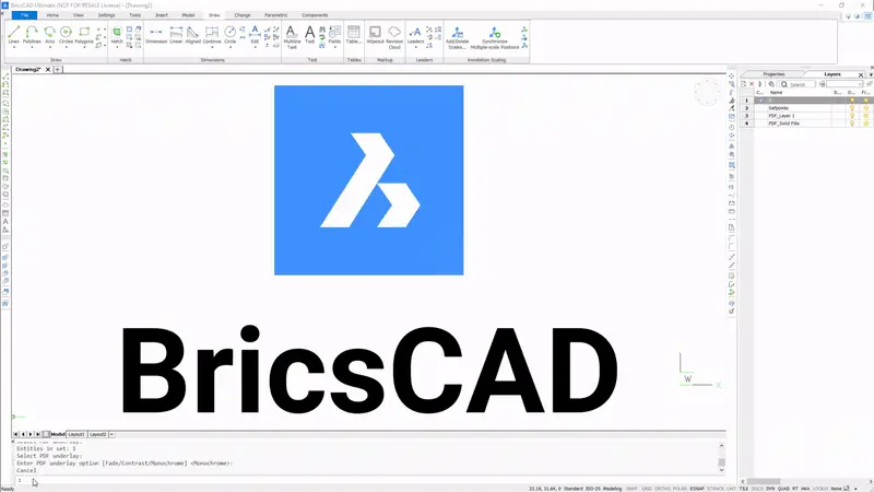 Convert between PDF and .dwg in BricsCAD- gif-1