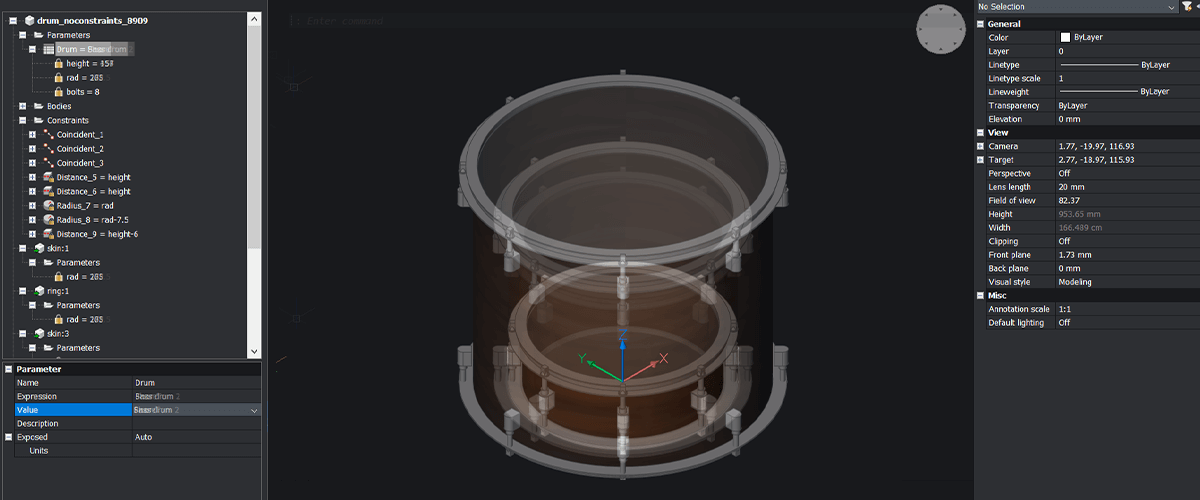 Make a Drum Kit With Parametric Modeling - Easy Builds