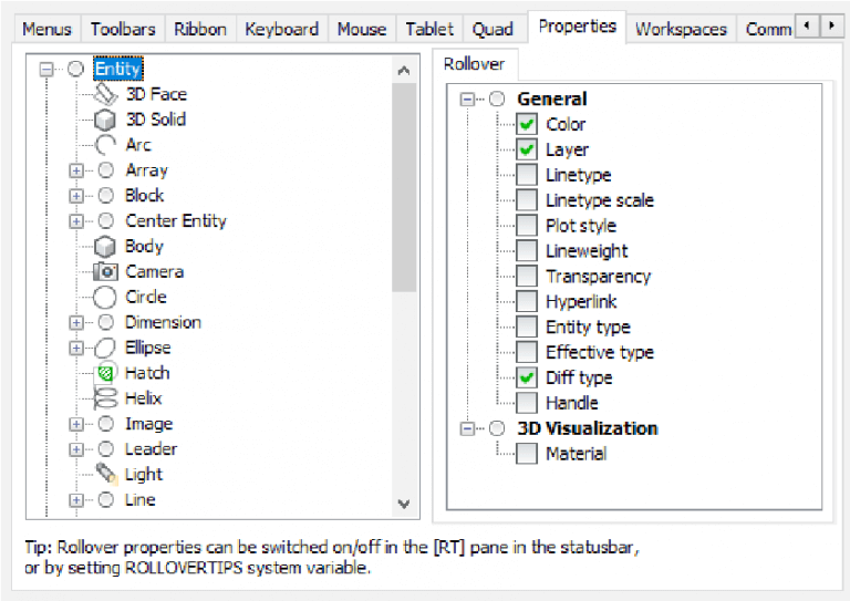 Rollover Properties - Customizing BricsCAD<sup>®</sup> - P14- 8-768x543