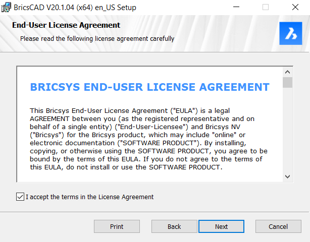 Download & Install BricsCAD Shape - Joachim-s Journey -agreement-e1572272350698