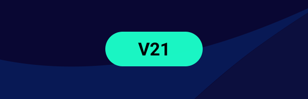 New in V21 badge