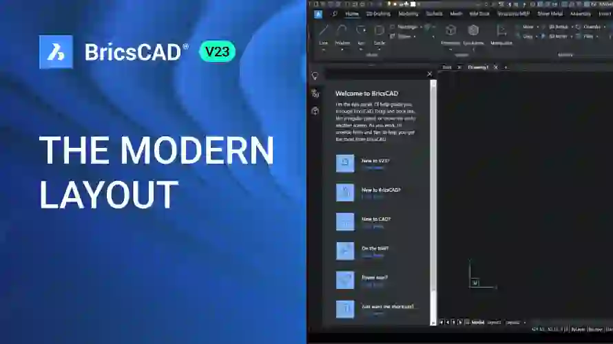 BricsCAD V23 The Modern Layout