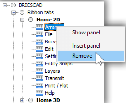 Customize the Ribbon Tabs and Panels -13