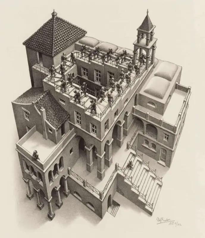 Architecture in Film Our Favorites- M-C-Escher-Stairs-Inception-689x800
