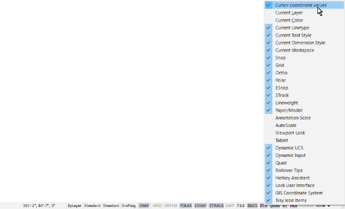 55 Tips for BricsCAD Users - Customizing BricsCAD<sup>®</sup> -status bar 2