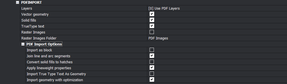 How to Insert a Block - Blocks in BricsCAD<sup>®</sup> - P2- pdf import options