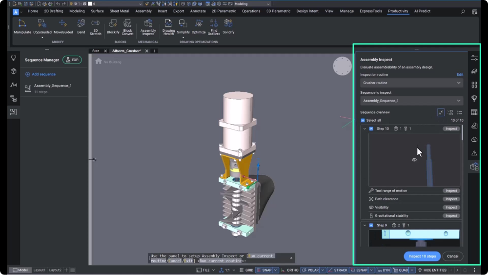 Launch Assembly Inspect