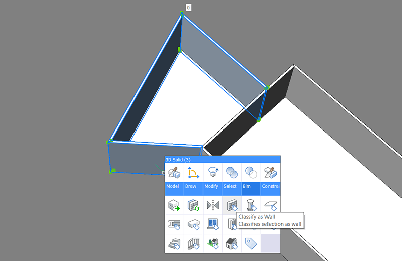 2D, 3D, BIM - 8 The House P1 - Walls and Floors- 5 bimclassify wall 2