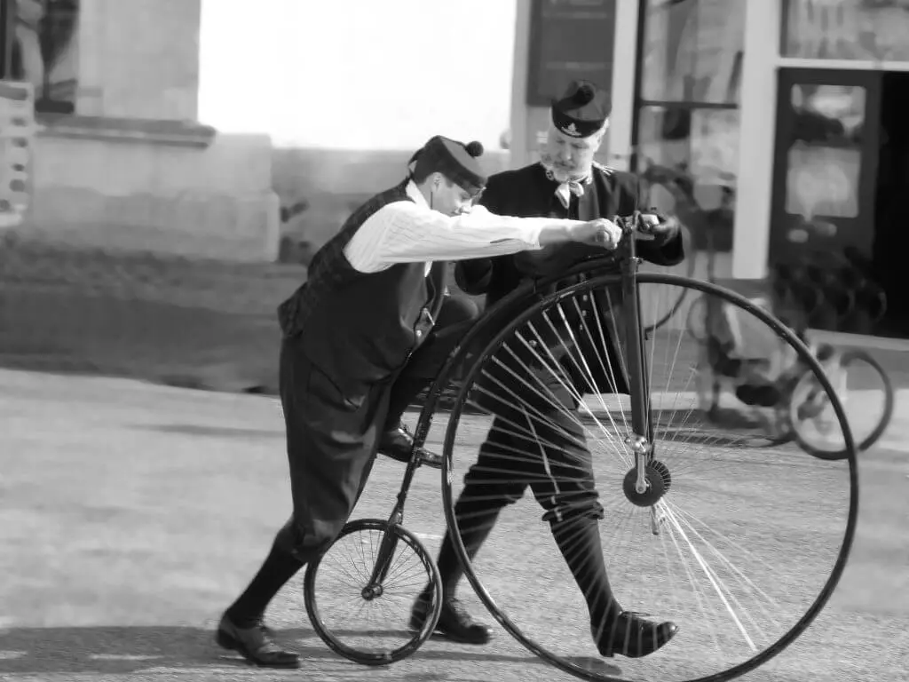 The first bicycles- penny farthing-1024x768