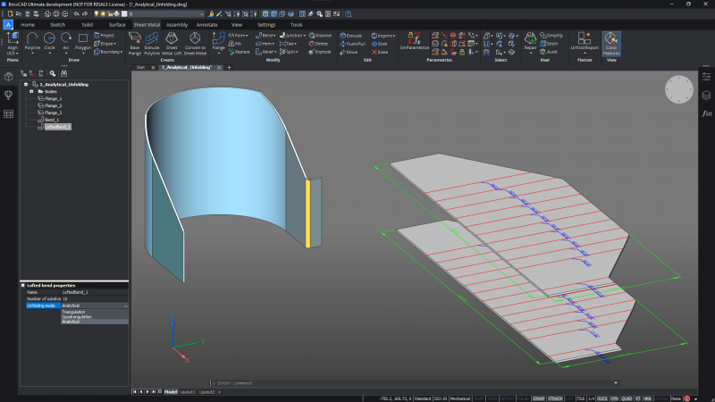 What-s New for BricsCAD Mechanical V21- Analytical-unfolding-800x450