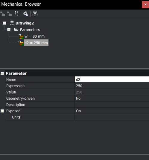 -2 Parametric Table and Chairs With Visibility States – Easy Builds- a7 change name