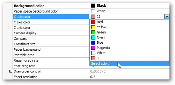 Changing the Environment - Customizing BricsCAD<sup>®</sup> -cursor colour