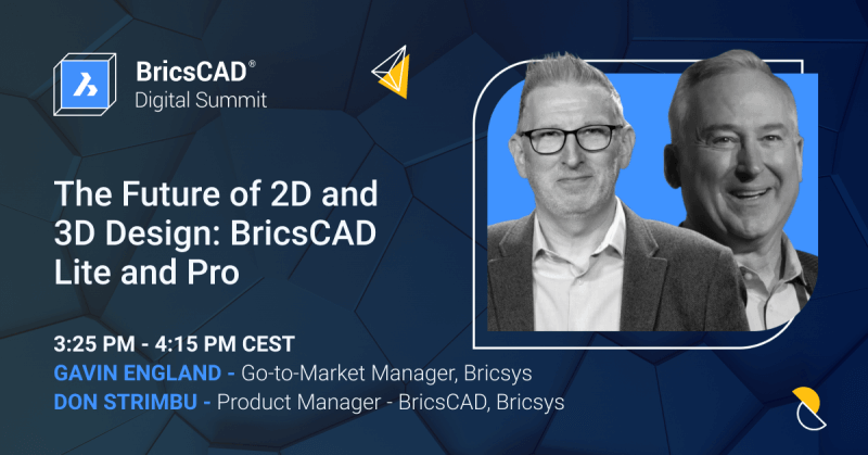 Discover the Difference at the BricsCAD<sup>®</sup> Digital Summit 2021- Fb-Linkedin-DonGavin-800x419