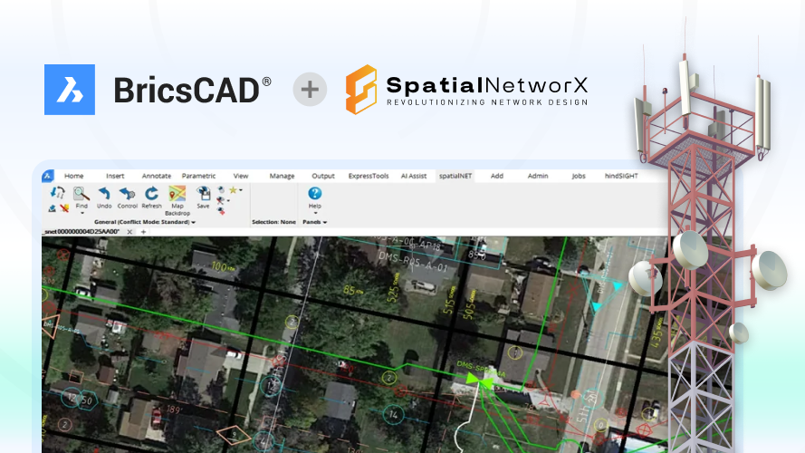 Telecom Network Design with spatialNET | Octave BricsCAD