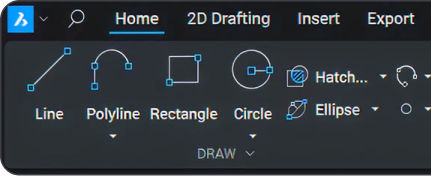 BricsCAD UI - 2D Ribbon Octave