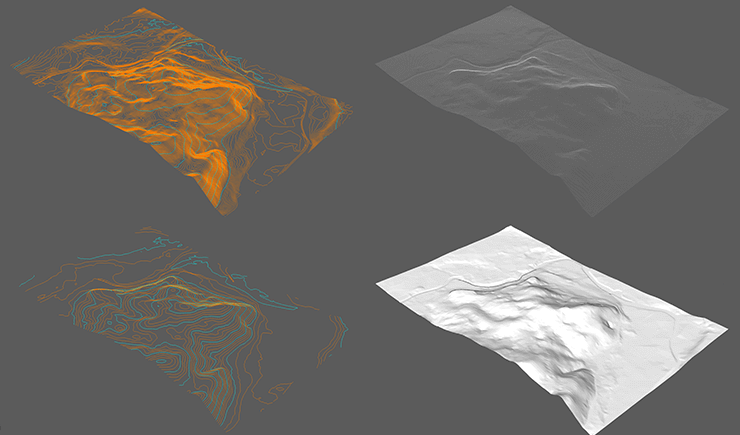 SITE & TIN surfaces in BricsCAD<sup>®</sup> BIM- view styles
